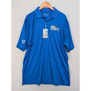 Ben & Jerry's Polo Shirt Size XL Peace Love Ice Cream Eversole Run -0125G121